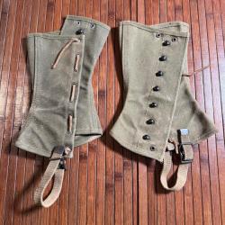 Paire de Gu&ecirc;tres US Am&eacute;ricain 2R M-1938  Equipement USA WW2 1939/1945