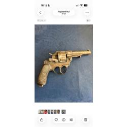 Vends revolver r&eacute;glementaire fran&ccedil;ais MAS Chamelot Delvigne 1874
