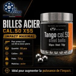 BILLES TANGO ACIER 7.6G CAL 50 X50
