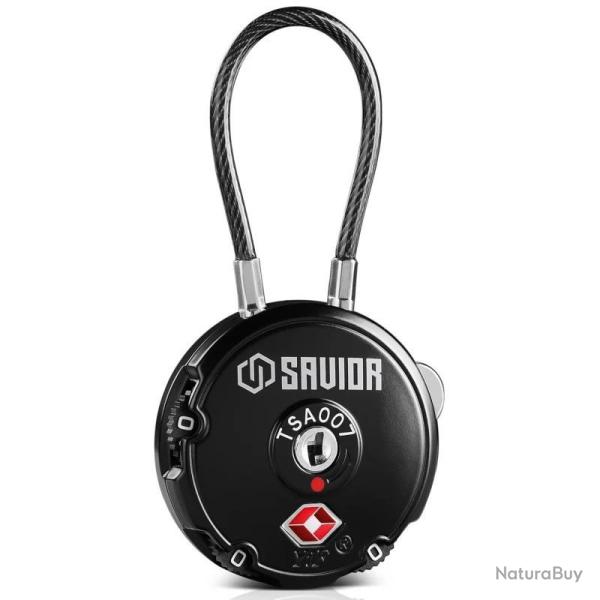 CADENAS A CABLE NOIR (TSA) SAVIOR