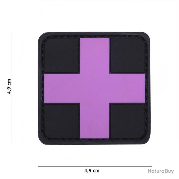 Patch 3D PVC Croix / Medic (101 Inc) Rose