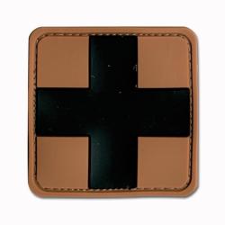Patch 3D PVC Croix / Medic (101 Inc) Marron
