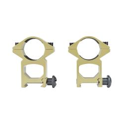 Anneau 25mm Haut (Set 2pcs) (JS Tactical) D&eacute;sert