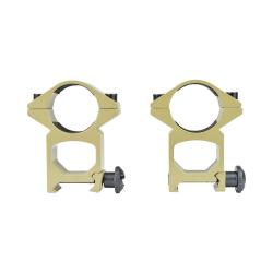 Anneau 25mm Haut (Set 2pcs) (JS Tactical) D&eacute;sert