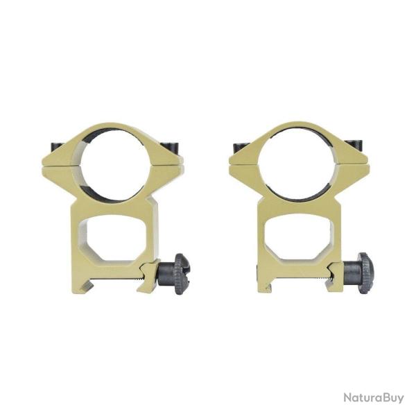 Anneau 25mm Haut (Set 2pcs) (JS Tactical) D�sert