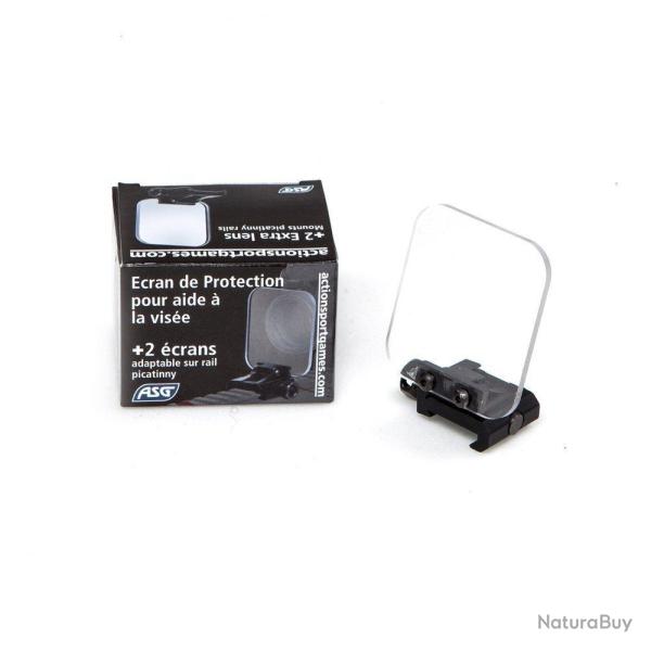 Verre Protection Point Rouge / Lunette Noir (ASG)