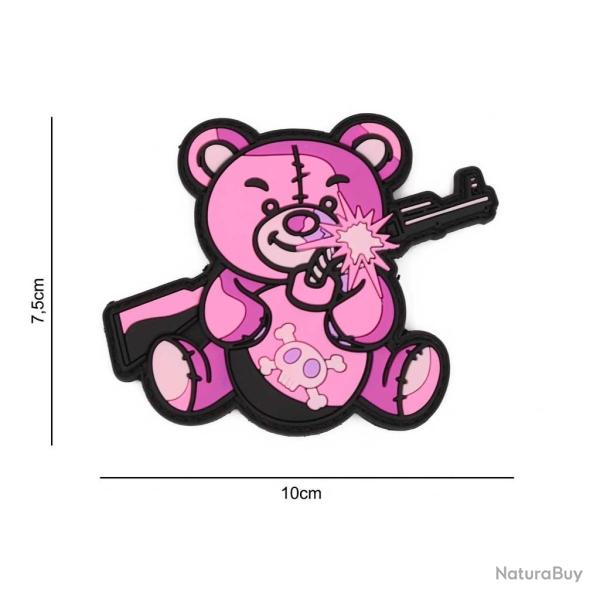 Patch 3D PVC Terror Teddy (101 Inc) Rose