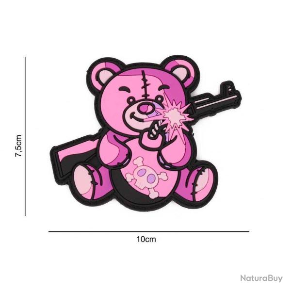 Patch 3D PVC Terror Teddy (101 Inc) Rose