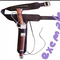 Ceinturon J.R Western avec support 15 balles DENIX pour carabine &agrave; levier