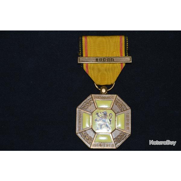 MEDAILLE DES TROIS CITES FLAMANDES IEPER (YPRES)- BELGIQUE GUERRE 1914/1918