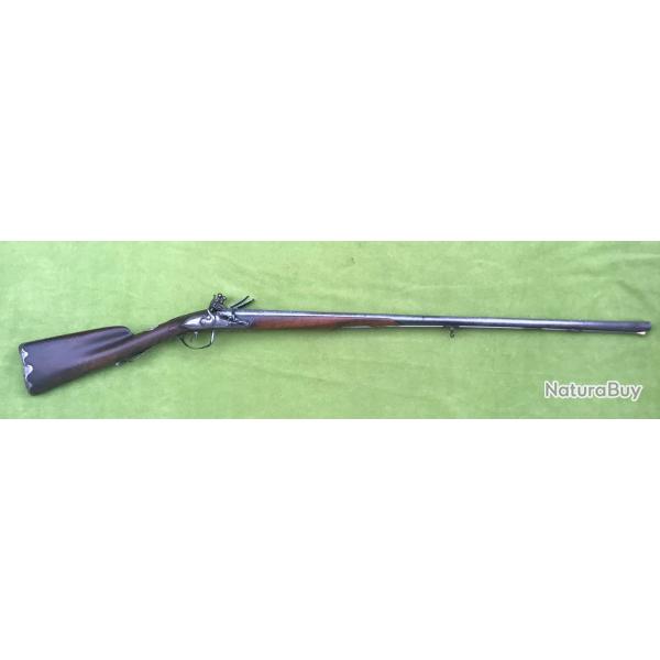MAGNIFIQUE FUSIL JUXTAPOSE � SILEX ARTISAN FRAN�AIS CAL 20 FABRICATION FIN DE 17�me