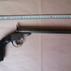 PISTOLET DE SALON  DE GILLES MARIETTE EN CALIBRE 6 MM FLOBERT (AUSSI 5.5 MM), BON FONCTIONNEMENT