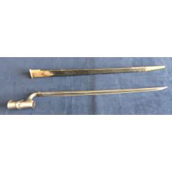 Ba&iuml;onnette Anglaise pour fusil Snider MKI avec son fourreau