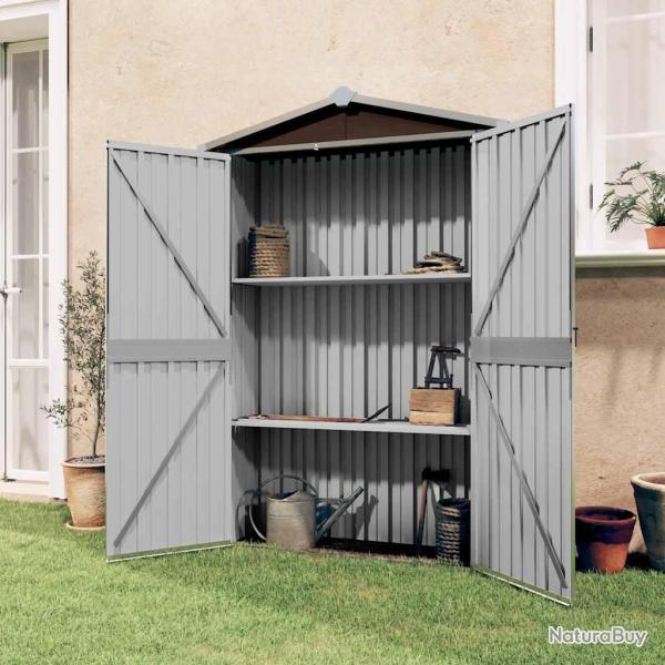 Abri de Marron 116x45x175 cm M�tal galvanis�