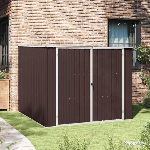 Abri de Marrron 195x198x159 cm M�tal galvanis�