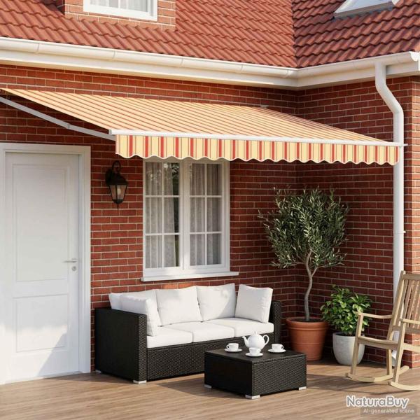 Auvent r�tractable �lectrique Multicolore 4 � 3 m