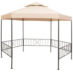 Chapiteau tente de Hexagonal Beige 323 x 265 cm