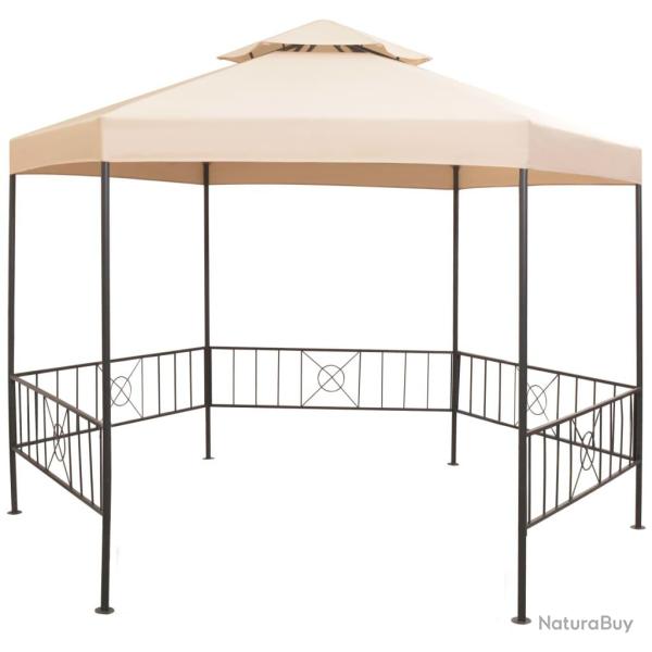 Chapiteau tente de Hexagonal Beige 323 x 265 cm