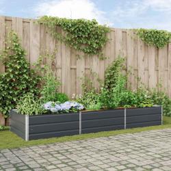 Jardini&egrave;re Anthracite 290 x 100 x 45 cm Acier galvanis&eacute;