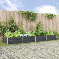 Jardini&egrave;re Anthracite 385 x 100 x 45 cm Acier galvanis&eacute;