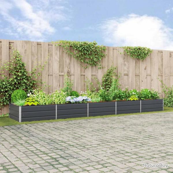 Jardini�re Anthracite 480 x 100 x 45 cm Acier galvanis�