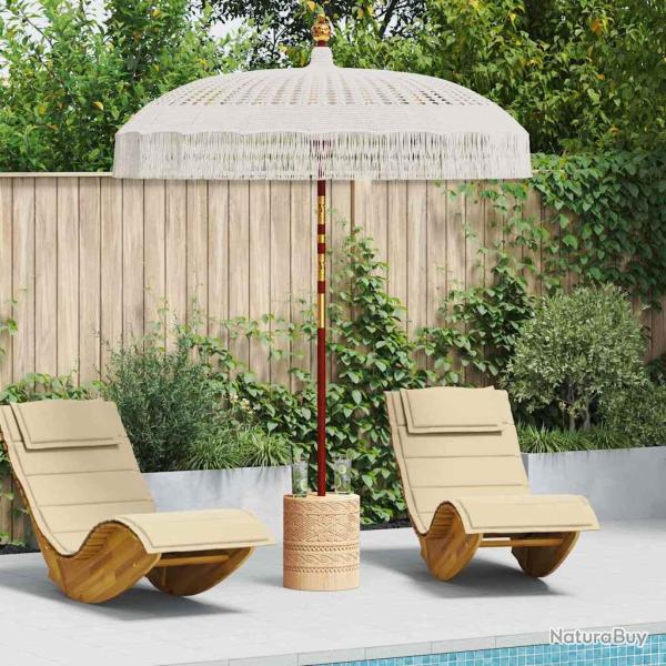 Parasol Macram� Cr�me 190 x 190 x 260 cm
