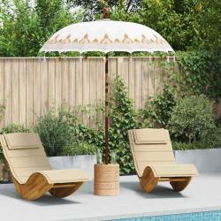 Parasol balinais Cr&egrave;me 185 x 185 x 260 cm