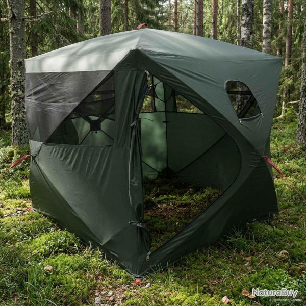 Tente de Chasse avec toit Vert arm�e 143 x 143 x 165 cm