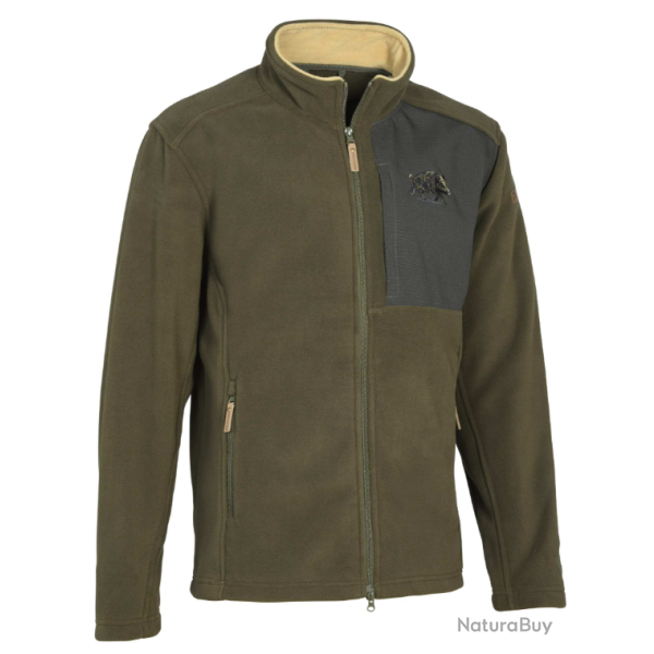 Blouson polaire Norway kaki brod� sanglier PERCUSSION-3XL