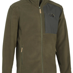 Blouson polaire Norway kaki brod&eacute; sanglier PERCUSSION-5XL