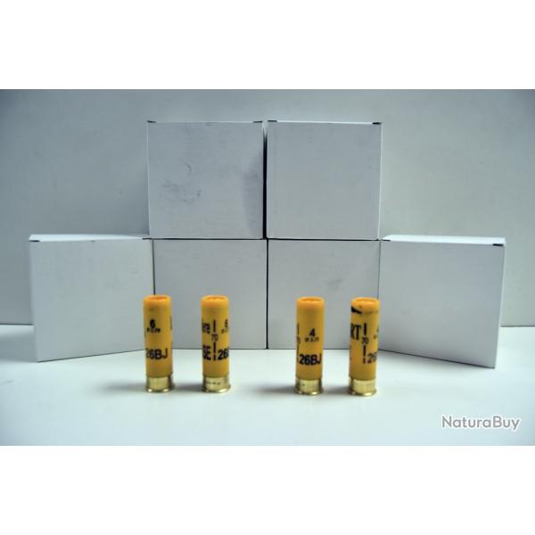 Lot de 6 boites de cartouches Mary Arm 26g BJ plomb n�4/6 - Cal 20