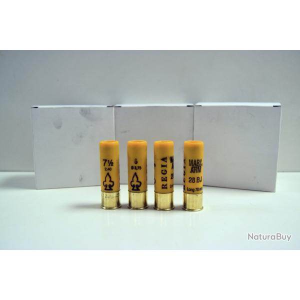 Lot de 3 boites de cartouches Mary Arm Regia 28g BJ plomb n�6 et 7.5 - Cal 20