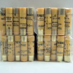 Lot de 4 boites de cartouches Mary Arm Magnum 28g BJ plomb n&deg;6 et 7 acier - Cal 20
