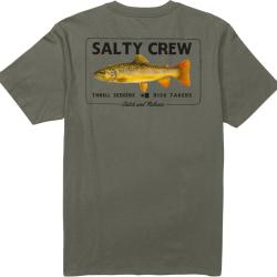 Tee shirt SALTY CREW Browny SS tee Dusty olive L
