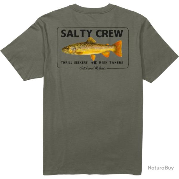 Tee shirt SALTY CREW Browny SS tee Dusty olive XL