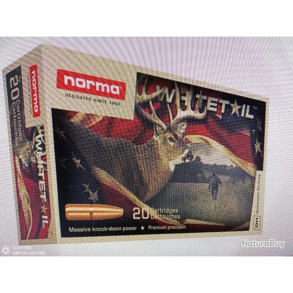 Norma whitetail 243 win 100 grains 20 munitions