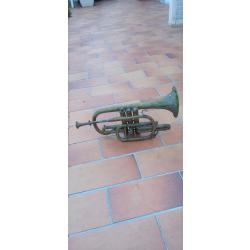 cornet a pistons ancien F.Besson pour pi&egrave;ces ou &agrave; restaurer