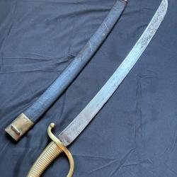 Sabre briquet fran&ccedil;ais mod&egrave;le An XI - Napol&eacute;on 1er Empire