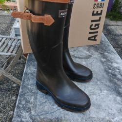Bottes de chasse Aigle Parcours 2 interieur tout cuir