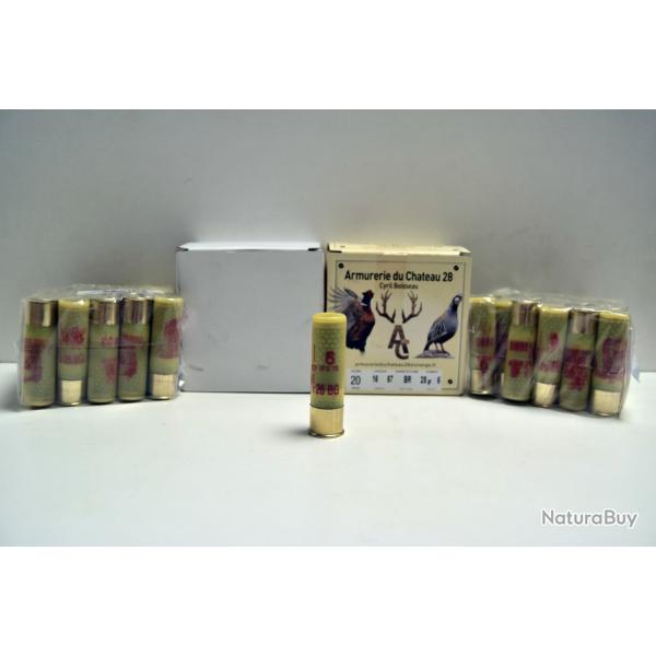 Lot de 4 boites de cartouches Mary Arm 26 et 28 BG Plomb n�6 - Cal 20