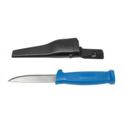 Lot de 2 couteaux Stepland &eacute;tui rigide manche bleu