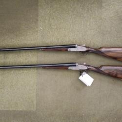 PAIRE DE FUSILS ARRIETA PLATINE 12/76