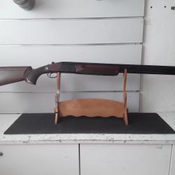 Fusil Superpos&eacute; HUGLU sporting cal.12/76 can.76cm avec crosse reglable comme neuf