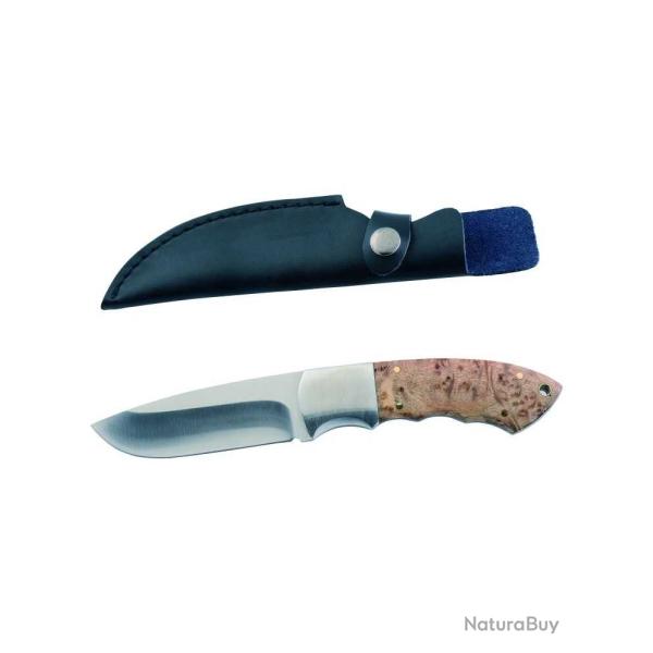 Couteau Januel manche en bois de ronce - lame de 10cm