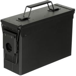 Caisse &agrave; munition US M19A1 m&eacute;tal, noir Cal. 30