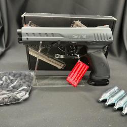 PACK LASER PR&Ecirc;T A TIRER PISTOLET CHARLIE 1.50 - CAL. 50 &Agrave; BALLES CAOUTCHOUC