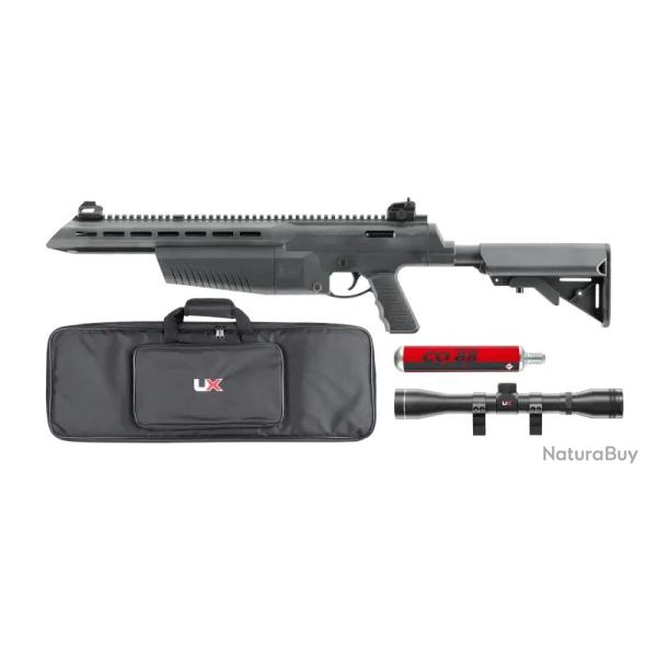 PACK UMAREX AIRJAVELIN CO2 AVEC LUNETTE + CO2 88G + FOURREAU UX