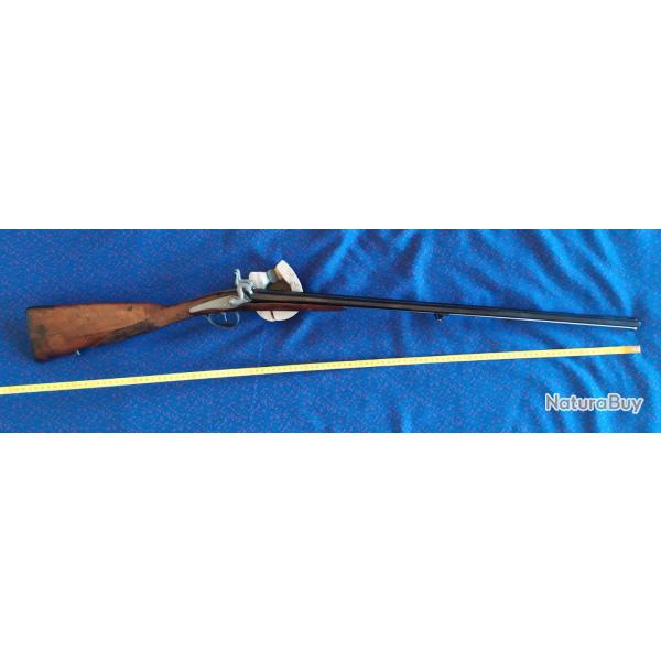 Fusil juxtapos� � percussion � chiens poudre noire (enfant?)
