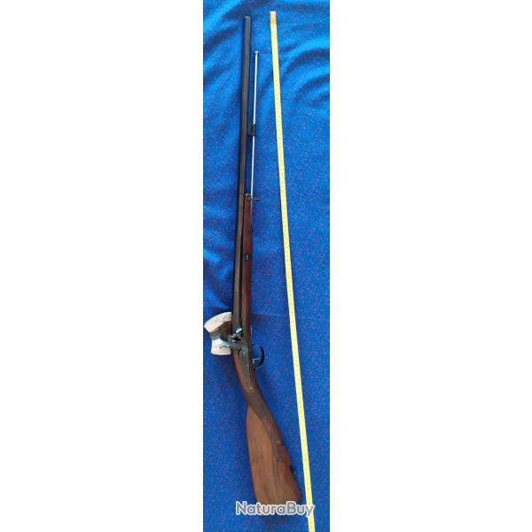 Fusil � percussion � chien poudre noire (jaspage)