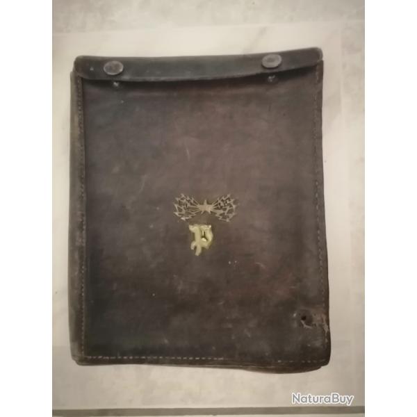 Porte carte d �tat major en cuir